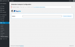 Page screenshot: Settings &rarr; Mastodon Autopost
