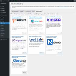 Page screenshot: Settings &rarr; Autoptimize &rarr; Optimize More!