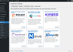Page screenshot: Settings &rarr; Autoptimize &rarr; Optimize More!