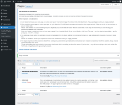 Page screenshot: Plugins &lsaquo; Test site &mdash; WordPress