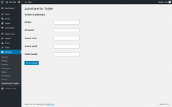 Page screenshot: Settings → Autoshare for Twitter