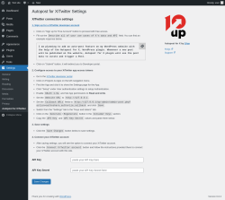 Page screenshot: Settings → Autopost for X/Twitter