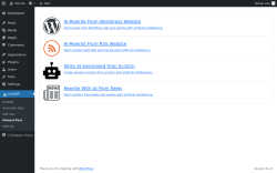 Page screenshot: AutoWP → Manual Post