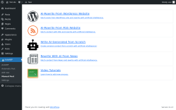 Page screenshot: AutoWP → Manual Post