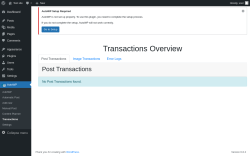 Page screenshot: AutoWP → Transactions