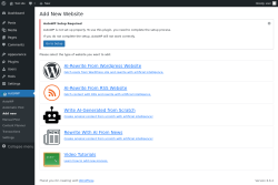 Page screenshot: AutoWP → Add new