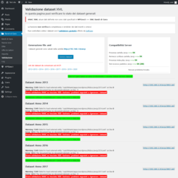 Page screenshot: Bandi di Gara → Validazione