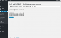 Page screenshot: Bandi di Gara → Log