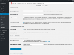 Page screenshot: Bandi di Gara → Impostazioni