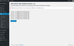 Page screenshot: Bandi di Gara → Log