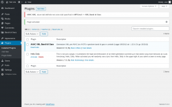 Page screenshot: Plugins ‹ Test site — WordPress