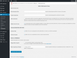 Page screenshot: Bandi di Gara → Impostazioni