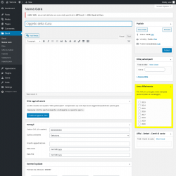 Page screenshot: Bandi → Nuova voce