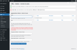 Page screenshot: Bandi → Uffici & Settori