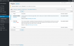 Page screenshot: Plugins &lsaquo; Test site &mdash; WordPress
