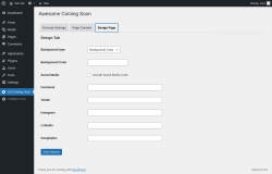 Page screenshot: AS Coming Soon &rarr; Design Page