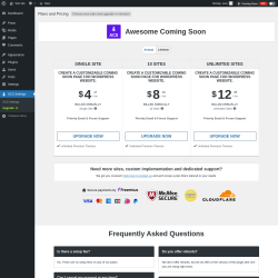 Page screenshot: ACS Settings &rarr; Upgrade&nbsp;&nbsp;➤
