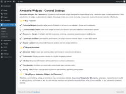Page screenshot: Awesome Widgets
