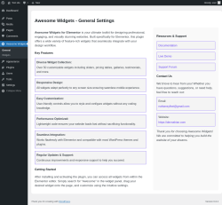 Page screenshot: Awesome Widgets