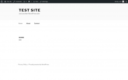 Page screenshot: Test site &ndash; Just another WordPress site