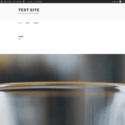 Page screenshot: Test site &ndash; Just another WordPress site
