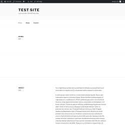 Page screenshot: Test site &ndash; Just another WordPress site