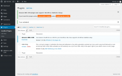 Page screenshot: Plugins &lsaquo; Test site &mdash; WordPress