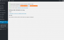 Page screenshot: WPAdmin AWS CDN &rarr; Multi-site Setup