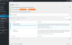 Page screenshot: Plugins &lsaquo; Test site &mdash; WordPress