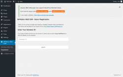 Page screenshot: WPAdmin AWS CDN &rarr; Registration