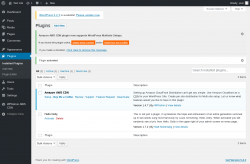 Page screenshot: Plugins &lsaquo; Test site &mdash; WordPress