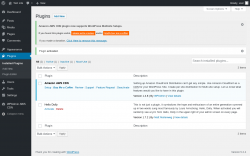 Page screenshot: Plugins &lsaquo; Test site &mdash; WordPress