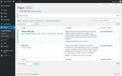 Page screenshot: Plugins &lsaquo; Test site &mdash; WordPress