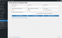 Page screenshot: AWS CDN