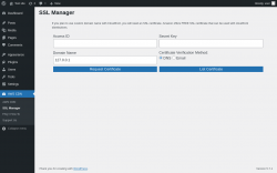Page screenshot: AWS CDN &rarr; SSL Manager
