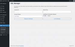 Page screenshot: WPAdmin CDN &rarr; SSL Manager