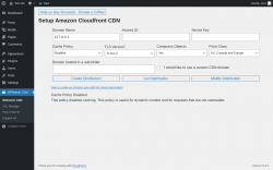 Page screenshot: WPAdmin CDN