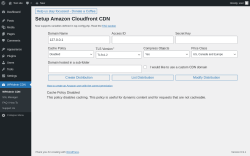 Page screenshot: WPAdmin CDN
