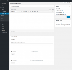 Page screenshot: AWSM Team &rarr; Add New Member