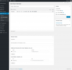 Page screenshot: AWSM Team &rarr; Add New Member