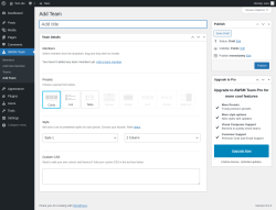Page screenshot: AWSM Team &rarr; Add Team