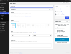 Page screenshot: AWSM Team &rarr; Add Team