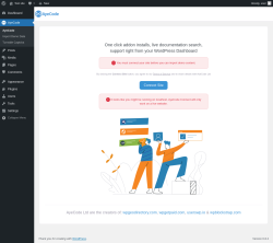 Page screenshot: AyeCode → Import Demo Data