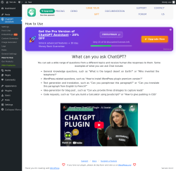 Page screenshot: ChatGPT Assistant → How to Use
