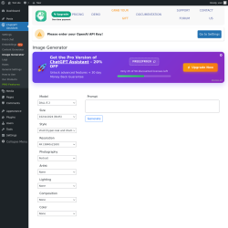 Page screenshot: ChatGPT Assistant → Image Generator
