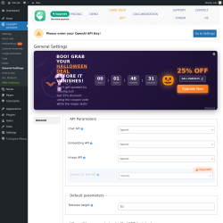 Page screenshot: ChatGPT Assistant → General Settings