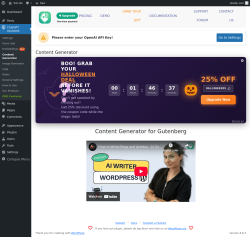 Page screenshot: ChatGPT Assistant → Content Generator