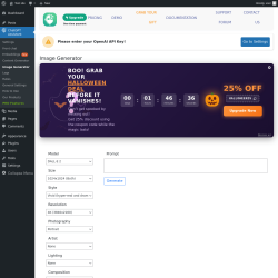 Page screenshot: ChatGPT Assistant → Image Generator