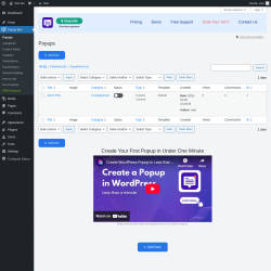 Page screenshot: Popup Box
