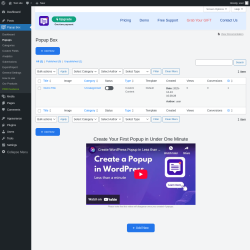 Page screenshot: Popup Box